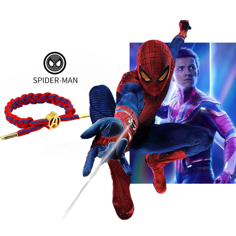 Горячая Marvel Мстители 4 фигурки браслет железный человек Капитан Marvel Капитан Америка танос плетет для мужчин женщин регулируемые ювелирные изделия
