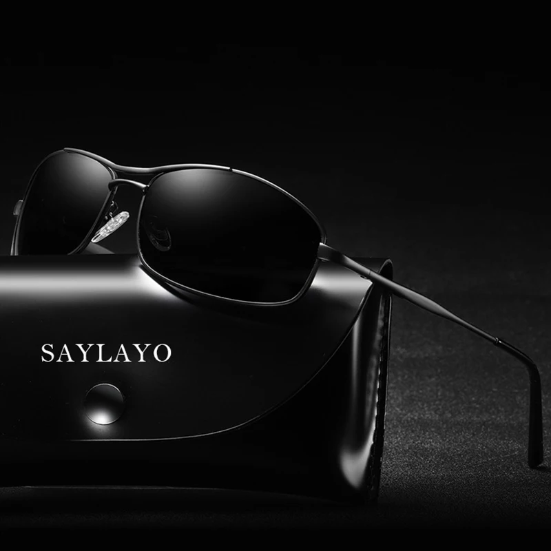 SAYLAYO 2019 новые винтажные прямоугольные поляризационные солнцезащитные очки для