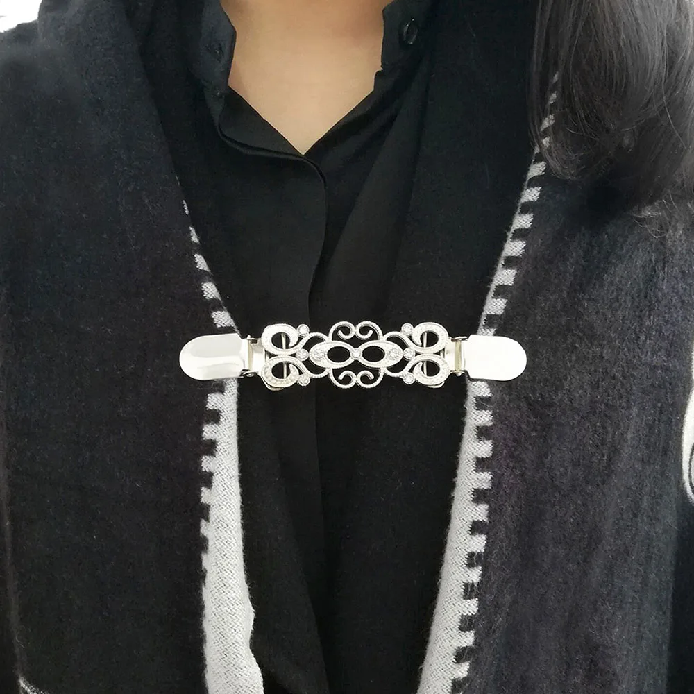 4 шт./компл. Винтажный зажим для кардигана женщин свитер блузка шаль зажимы