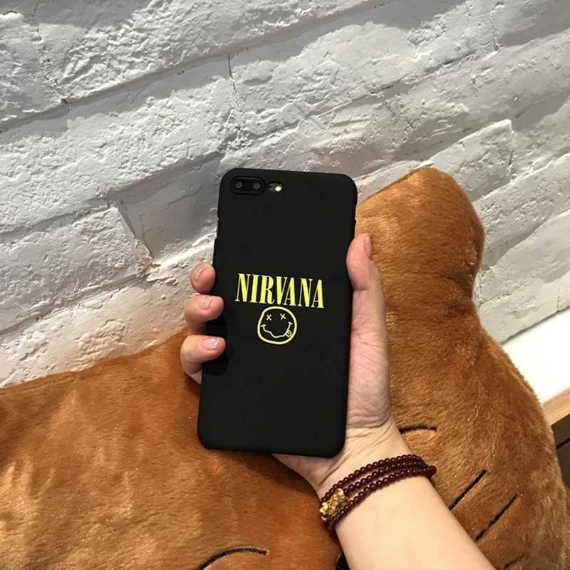 Забавный чехол Cyato NIRVANA для iPhone 7 Plus, милый чехол со смайликом для iPhone 6S 7 Plus, тонкий жесткий чехол из поликарбоната, Fundas для iPhone 6 capa