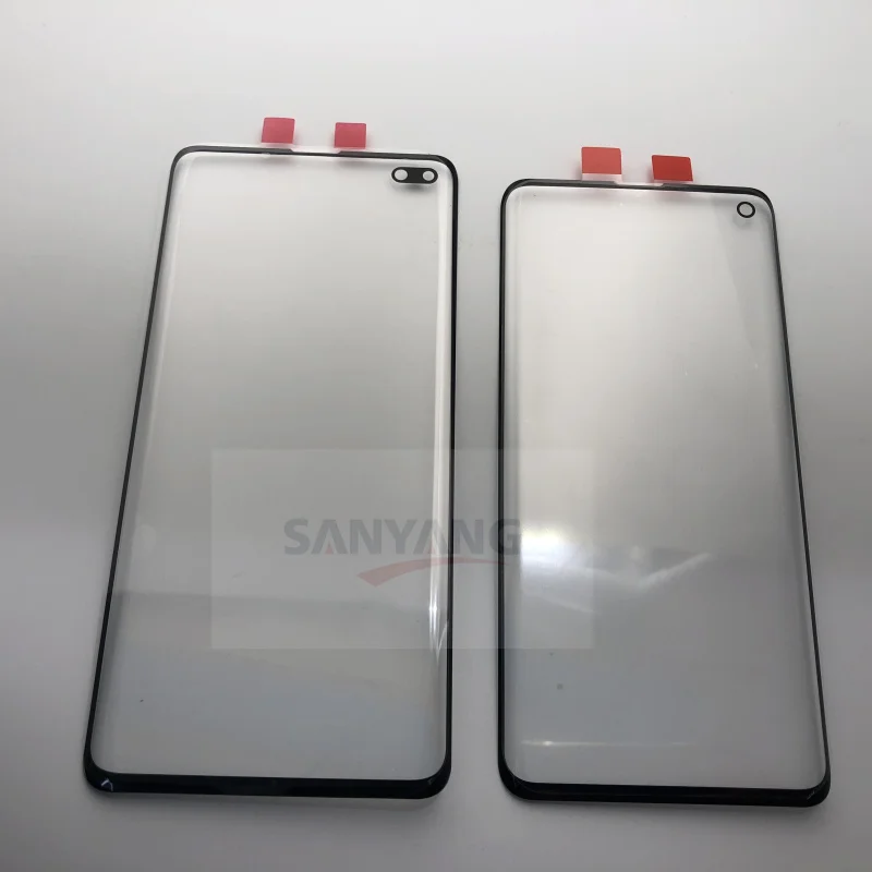 Замена внешнего стекла для Samsung Galaxy S10 Plus G975 G975F SM ЖК дисплей сенсорный экран