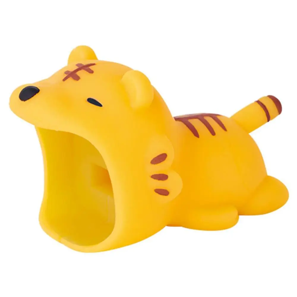 Big Tiger Большая защита для кабеля с милым животным для iphone, usb-кабель, органайзер, держатель для кабеля, анти-разрыв, кабель для передачи данных, защитный чехол - Цвет: Big Tiger