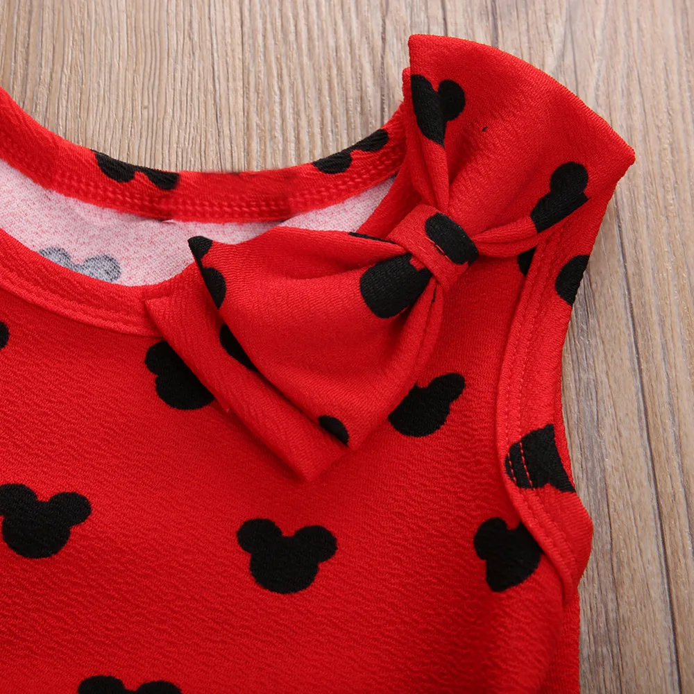 В 2016 году новое платье принцессы для девочек Праздничное в горошек без рукавов и