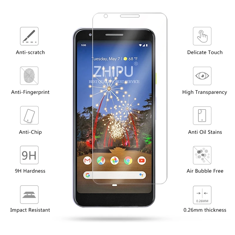 2 шт. закаленное стекло для Google Pixel 3a защита экрана размера XL 2.5D 9H G020C защитная