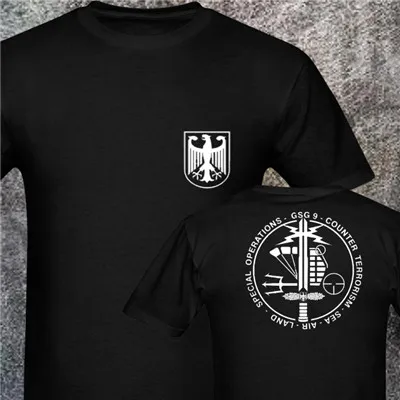 GSG 9 BOPE Sniper Green Beret GIGN Raid BRI JTF2 SAS SBS Forsvarets FSK MJK JGSDF армейский спецназ мужские футболки - Цвет: 2