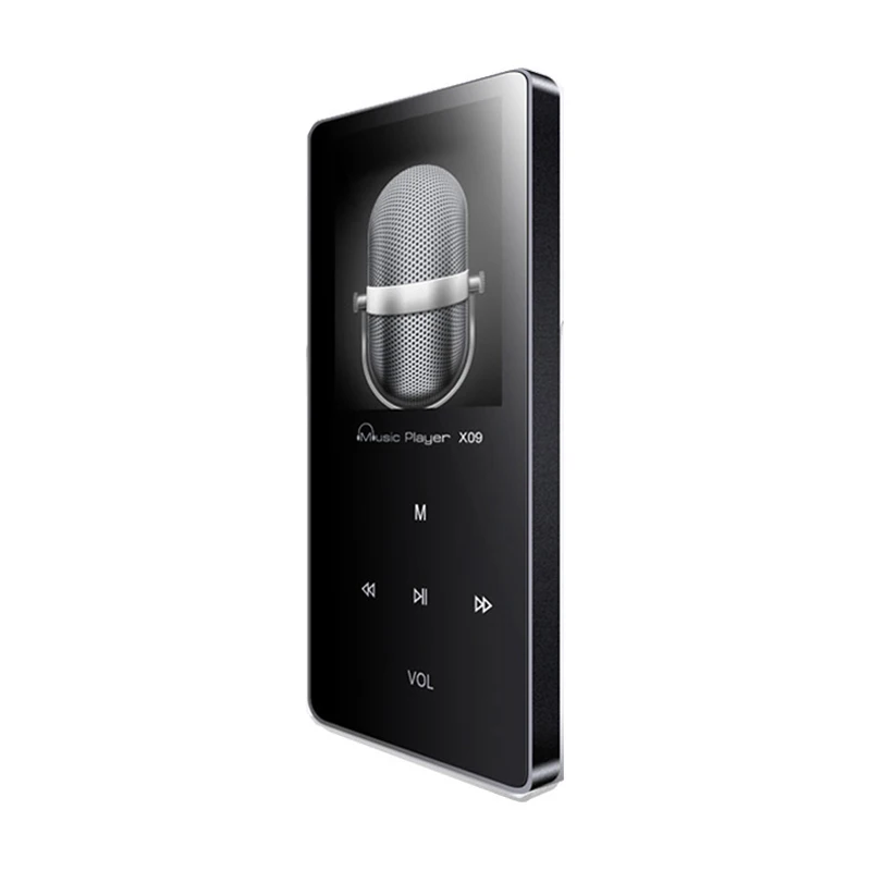 Aluminum Alloy Touch screen Mini MP3 Player with Built-in Speaker HIFI mp-3 player radio mp 3 IQQ x09 4 8gb | Электроника