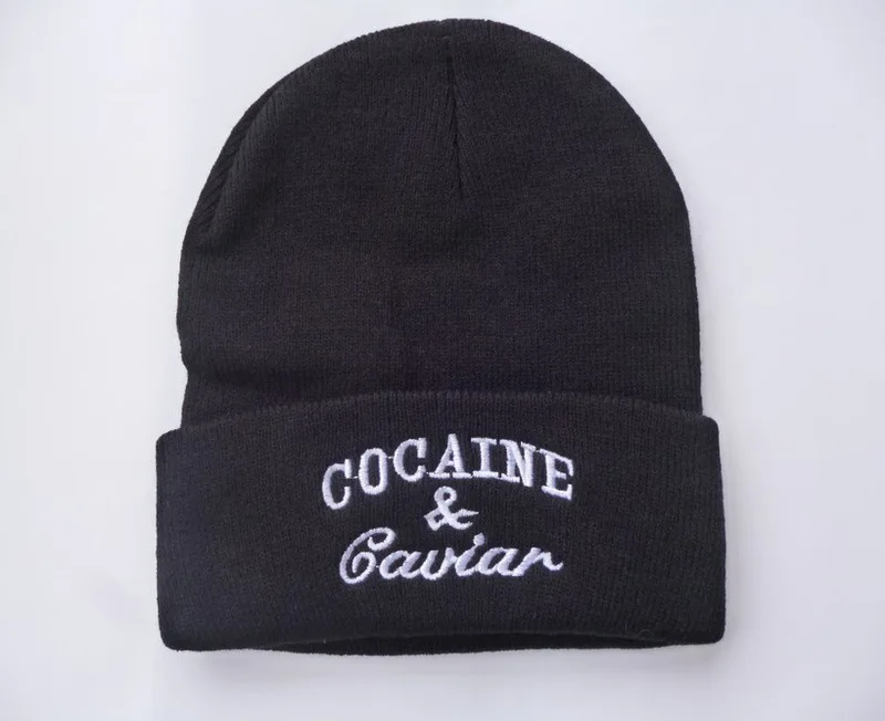 Унисекс зимняя мода Cocain& Caviar Beanie хип-хоп шапка трикотажные Повседневные шапки Gorro для мужчин и женщин хлопок Gorras Sport
