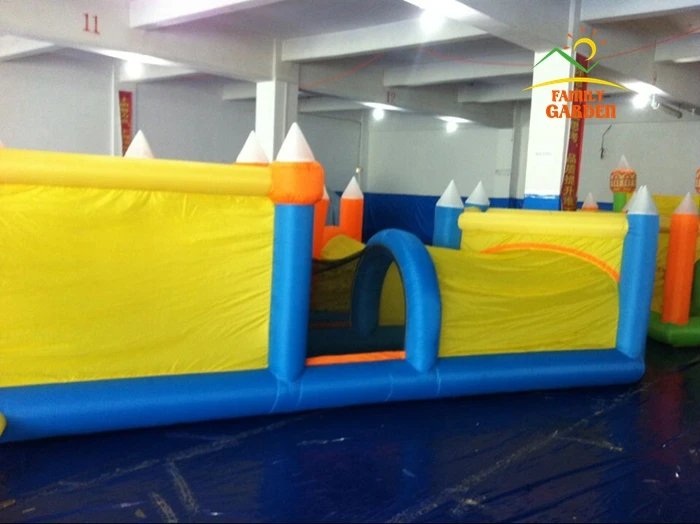 ПВХ нейлон надувной лабиринт замок препятствия курс прыжки батут с большим