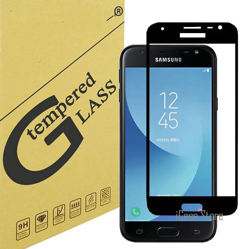 Закаленное Стекло для Samsung Galaxy J3, J5, J7 года A3 A5 на J5 J7 J2 Prime Экран протектор чехол с полным покрытием Защитная крышка