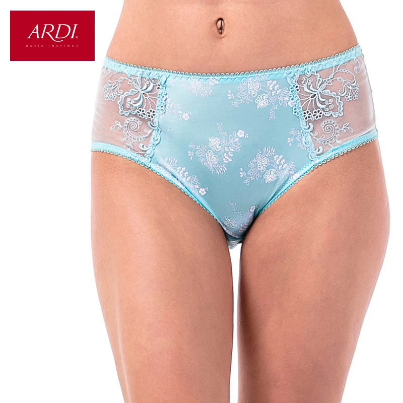 Женские брифы с высокой талией яркие большого размера цветочным принтом|woman