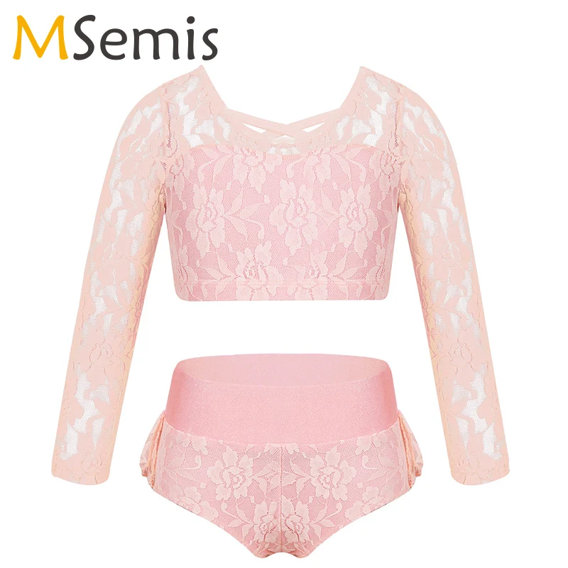 Купальник для девочек балетный костюм из двух предметов платье балерины