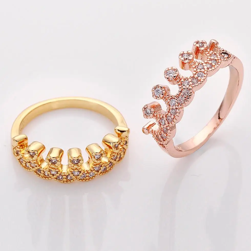 New Fashion Crown Ring Jewelry Flash Drill Shiny Elegant Beauty 3.5g | Украшения и аксессуары