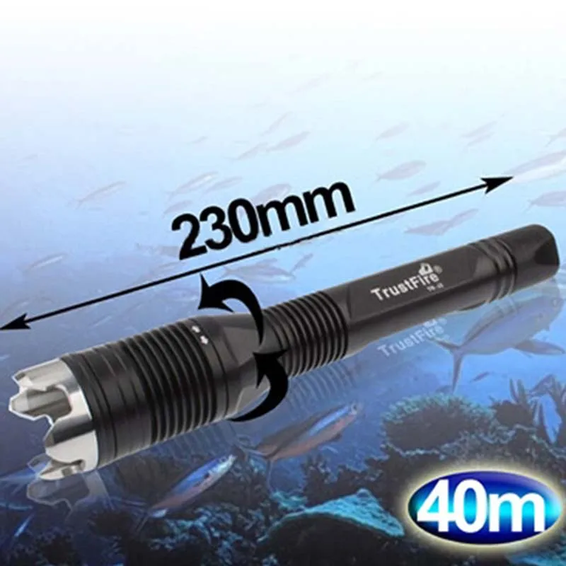 TrustFire TR J2 фонарик для дайвинга 1000 лм * XML L2 4 режимный светодиодный фонарик|diving