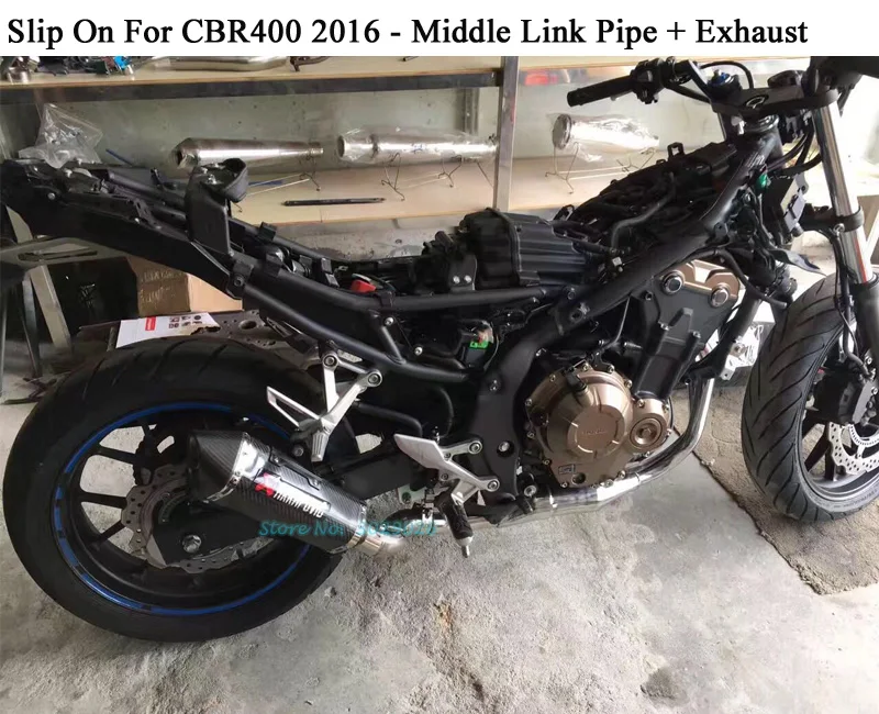 CBR400 мотоцикл модифицированный набор глушитель без шнуровки для Honda CBR 400 2016