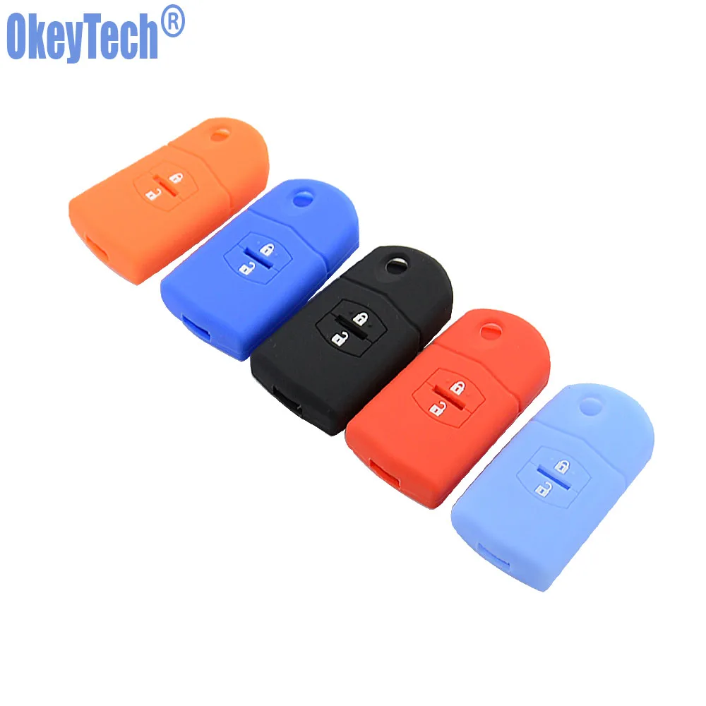 OkeyTech силиконовый чехол для ключей Mazda 3 2 6 2003 2004 2005 2006 2007 2008 2009 2010 2011 2012 2013