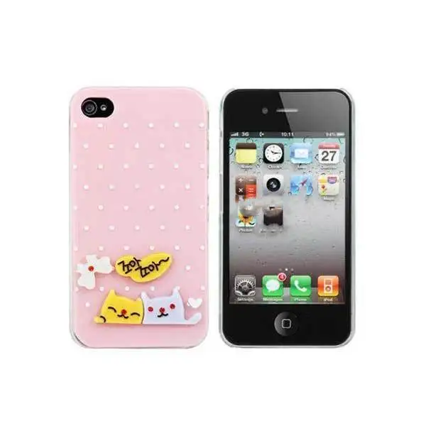 BuyGento Cheap New Fresh Cartoon Girl Style Pattern Case Cover For iPhone 4 4S |
