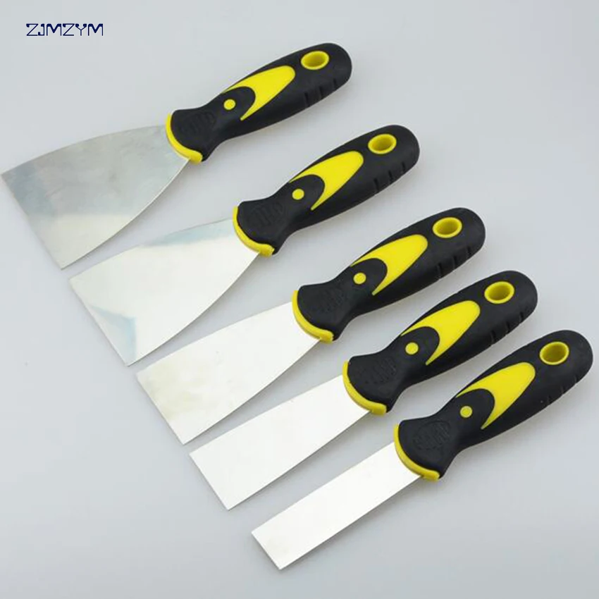 

1.5 inch Putty Knife 1pcs Scraper Blade Scraper Shovel Carbon Steel Plastic Handle Wall Plastering Knife Hand Tool 195x38mm
