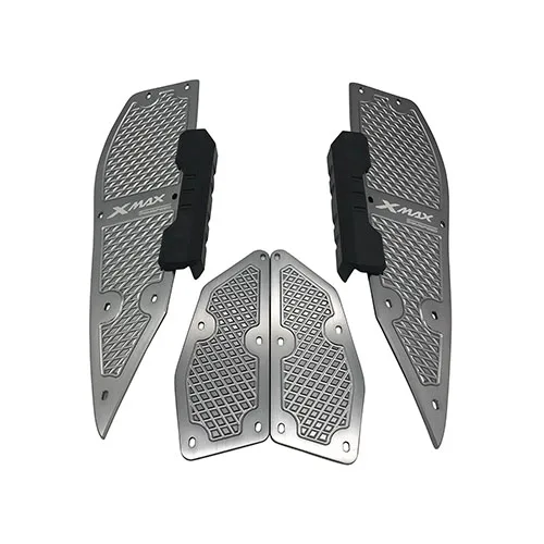Titanium Мотоциклетные X MAX подставки для ног педали пластины педалей для Yamaha XMAX 300 XMAX 400 XMAX 250 XMAX 125 XMAX аксессуары - Цвет: Titanium