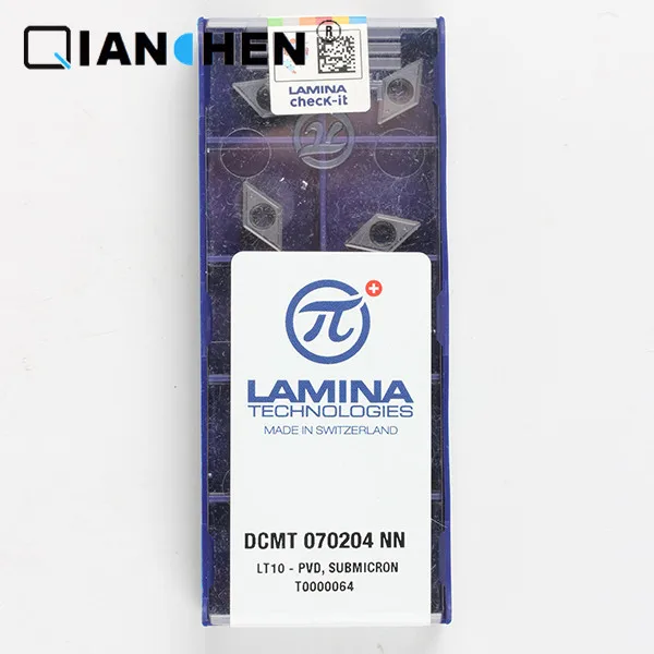 Оригинальные высококачественные Высокопроизводительные LAMINA DCMT 070204 NN LT10(10 шт./лот) вольфрамовые карбидные режущие инструменты вставки