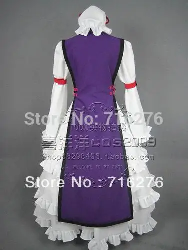 Kisstyle модный проект Touhou Юкари Якумо костюм для косплея платье ручной работы|costume