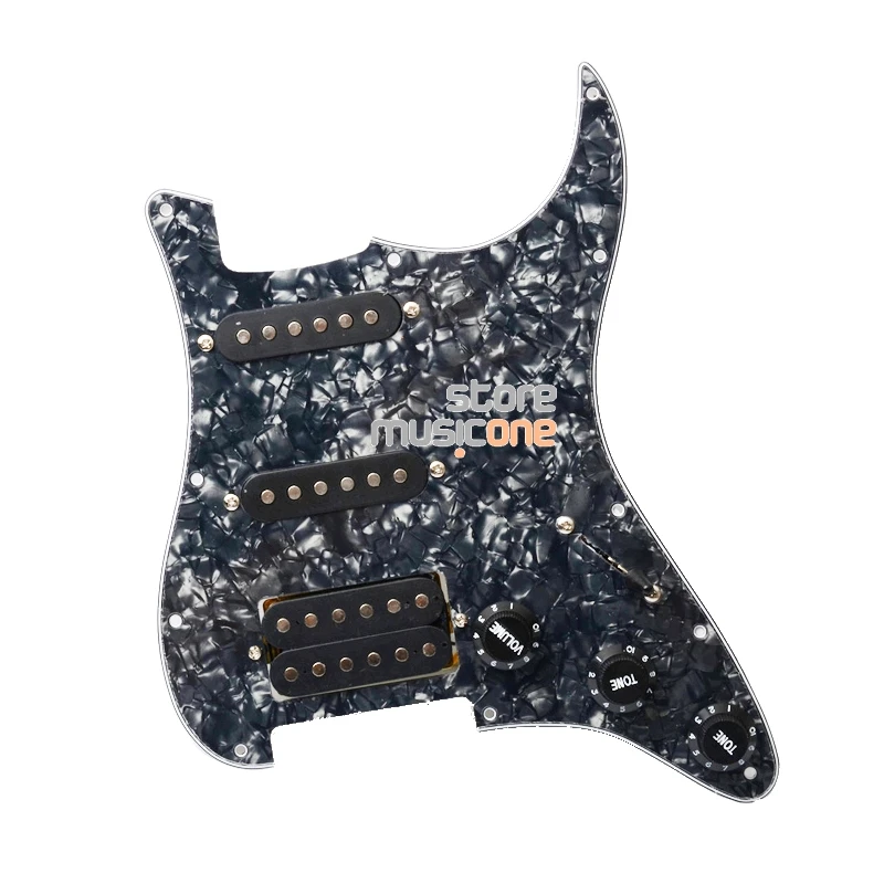 Многоцветная электрогитара Pickguard и черный SSH загружен Prewired scrachplate в сборе