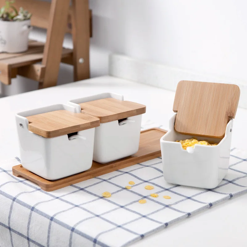 Baffect керамические кухонные баночки для специй контейнеры хранения приправ соли