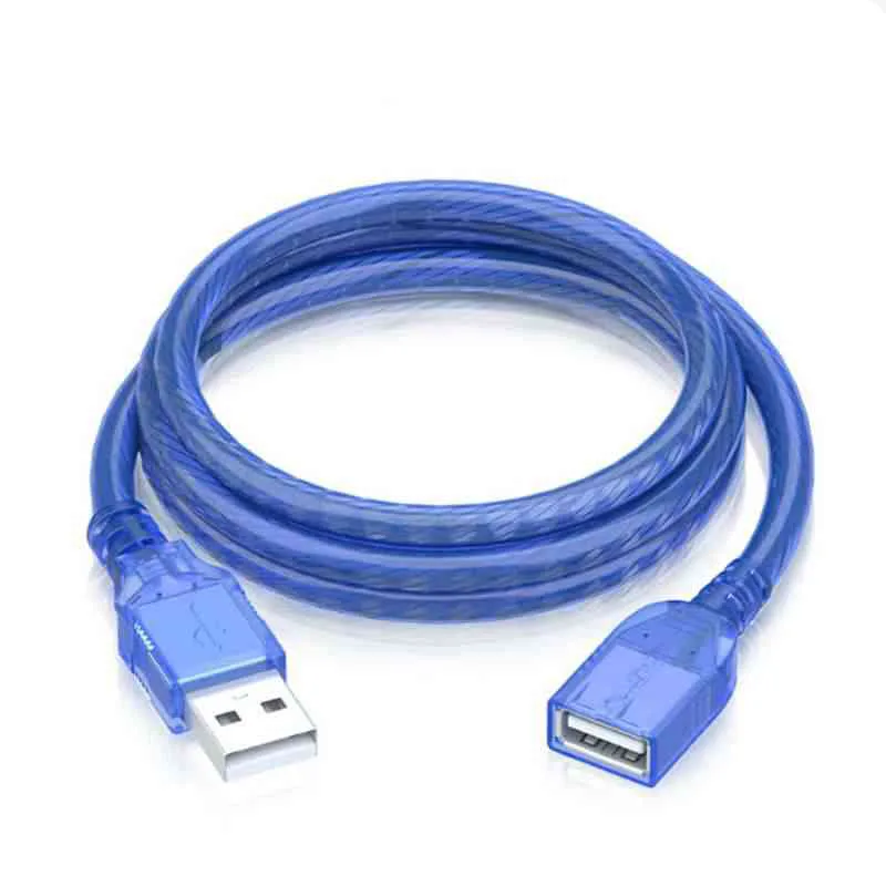 USB Кабель-Удлинитель USB 2,0 удлинитель для мужчин и женщин Кабель-адаптер для передачи данных 2,0 удлинитель шнур для PC tv USB