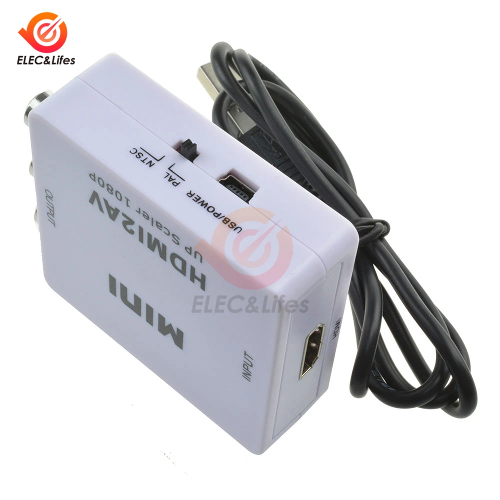 Мини преобразователь HDMI RCA AV 0 5 м адаптер для Android TV Smart Box ноутбука Chromecast 480P NTSC/PAL
