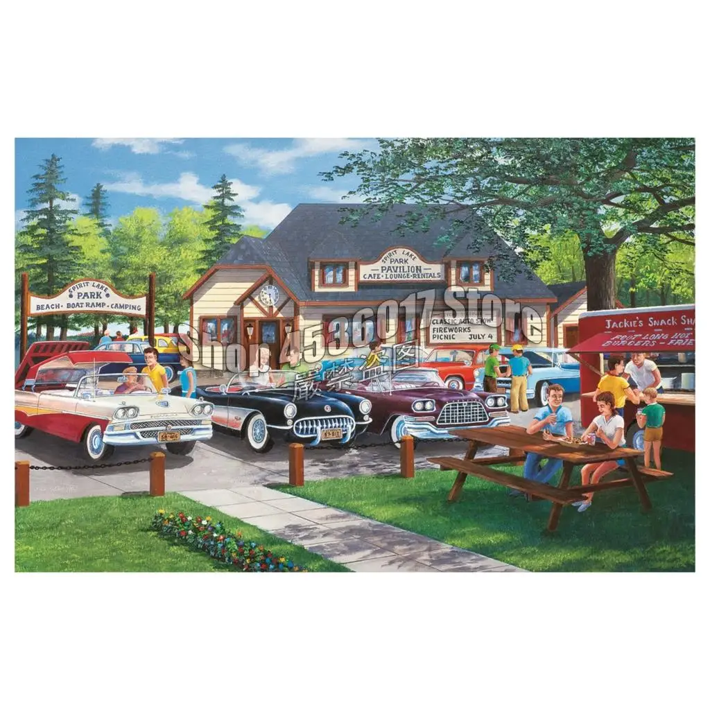 DIY Diamond Painting Past Lane Art Handmade Needlework Diamond Embroidery Cars & Trucks Full Rhinestone Cross Stitch Mosaic