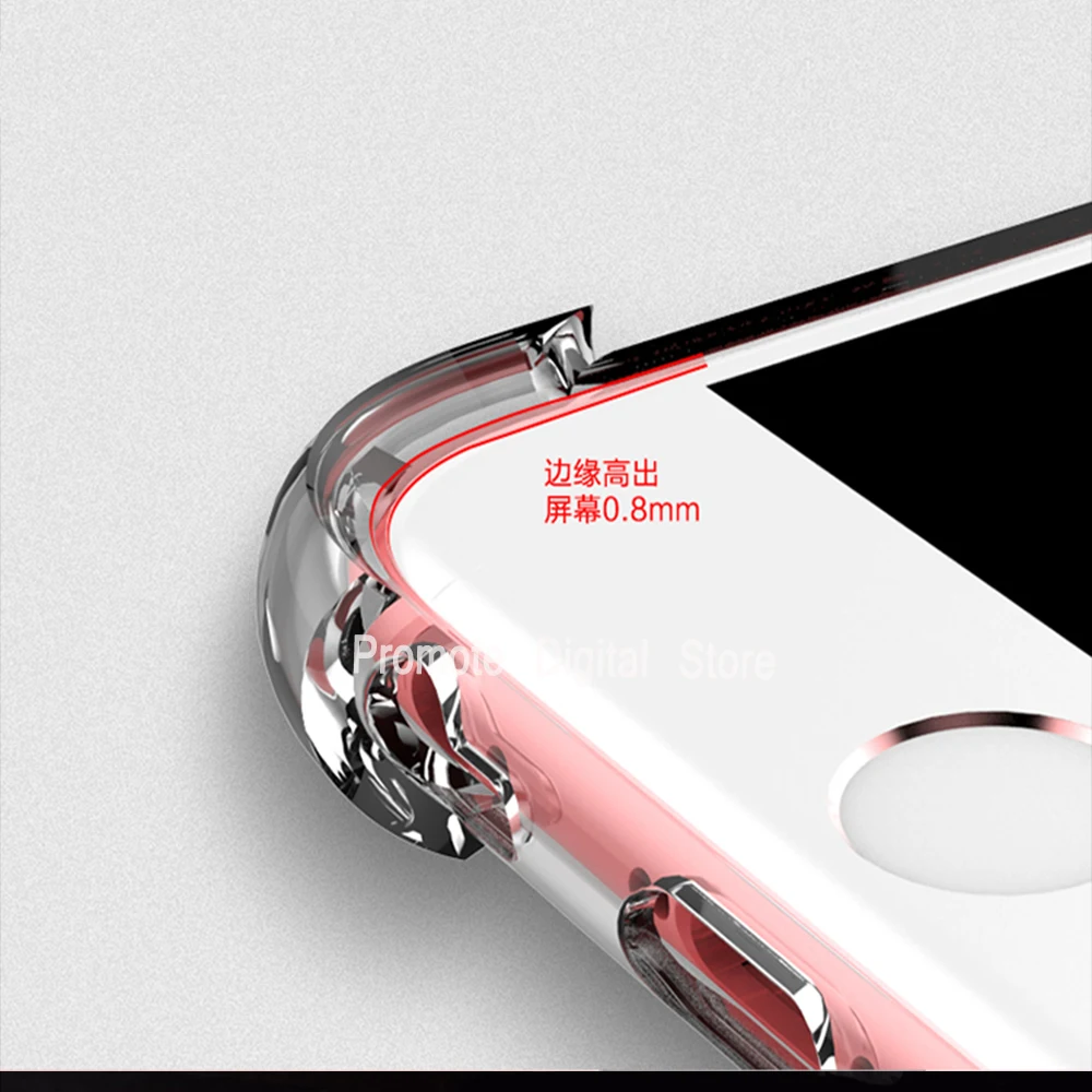 Мягкий ударопрочный чехол из ТПУ для iPhone 5 6 7 8 прозрачный силиконовый полный