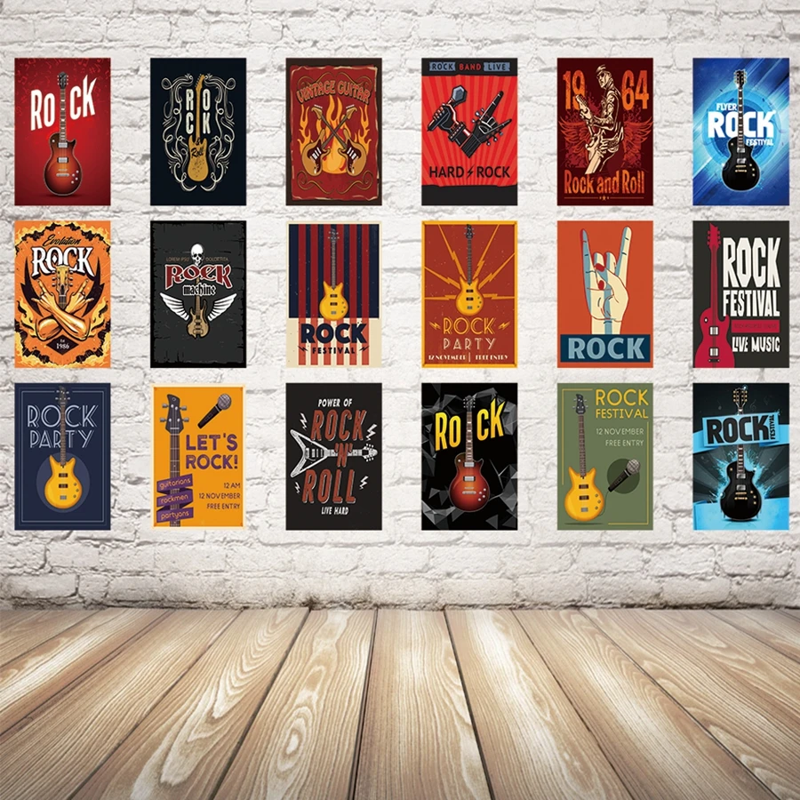 

[ Kelly66 ] Rock Metal Sign Tin Poster Home Decor Bar Wall Art Painting 20*30 CM Size y-1868