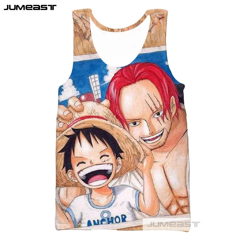 Мужские и женские майки Jumeast Monkey D Luffy с 3d принтом Shanks Garp Sanji Nami Классическая