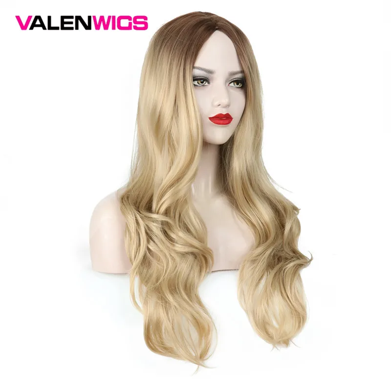 Парики ValenWigs длинные волнистые синтетические парики 28 дюймов термостойкие