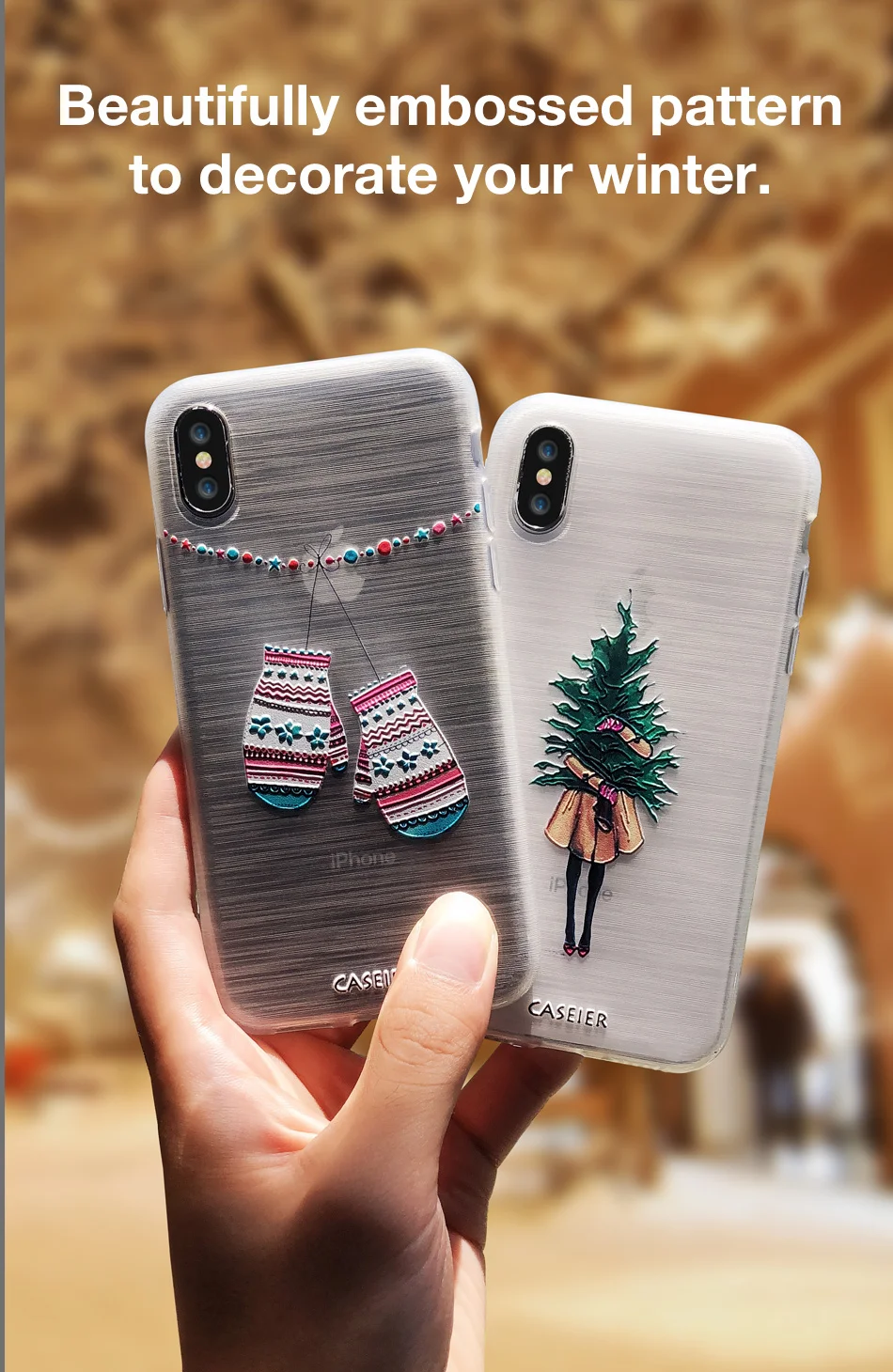 CASEIER чехол на айфон для iPhone 7 6 XS Max новогодний прекрасный Рождественский чехол на айфон для iPhone 7 8 XR XS Max год мягкий чехол TPU чехол на айфон 7 дляч ехол на айфон 7 8 6 6s Plus XR 5s Capinhas