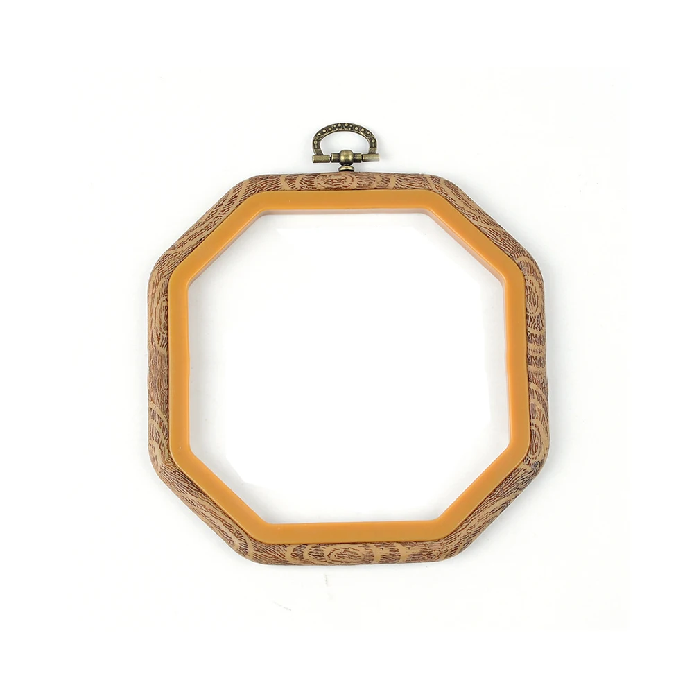 Octagon14cmx14cm Круглые/овальные/прямоугольные/Восьмиугольные многотипные кольца для вышивания, фоторамка для вышивания крестиком, круглые кольца, набор для шитья, рамки, инструменты для рукоделия - Цвет: Octagon14cmx14cm