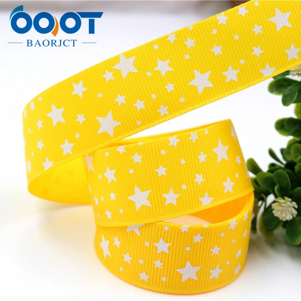 OOOT BAORJCT 176303 звезда напечатанная grosgrain лента аксессуары для одежды волос материал