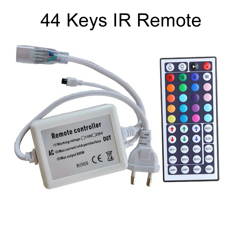 Светодиодный контроллер 220 В перем. Тока RGB 24/44 клавиши ИК RF сенсорный