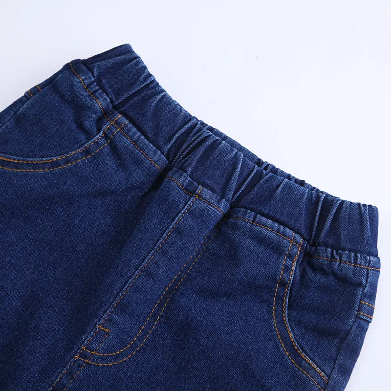 Осень 2019 детская одежда повседневные джинсы для девочек Мультяшные зимние