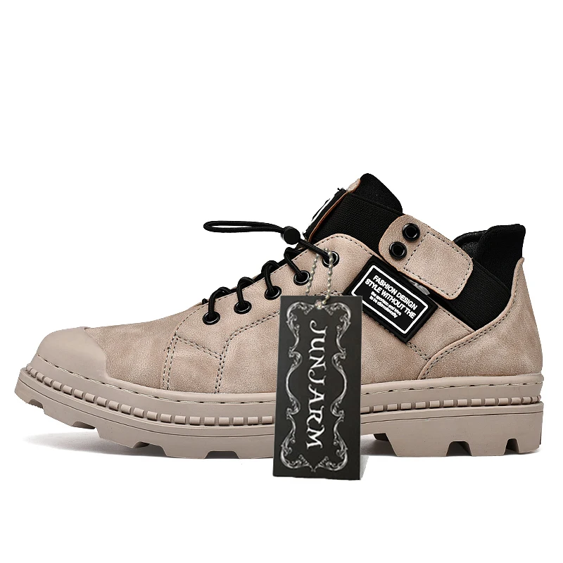 Кроссовки JUNJARM мужские с высоким берцем парусиновая повседневная обувь для