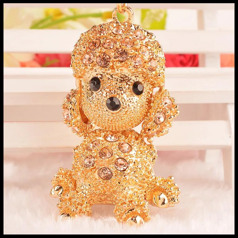 Новинка 2019 модный креативный брелок с пуделем украшения для девочек