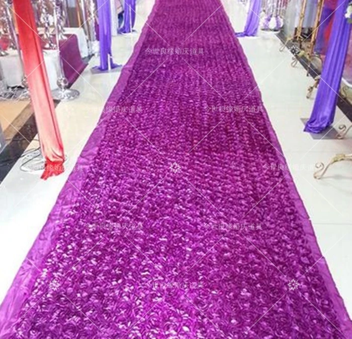 

10m/lot rose flower capet 1.4 meter wide wedding rose carpet ,wedding carpet runner