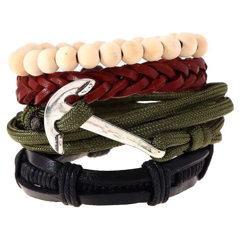 Горячая Распродажа 3/4 шт./компл. винтажный браслет из искусственных бусин для