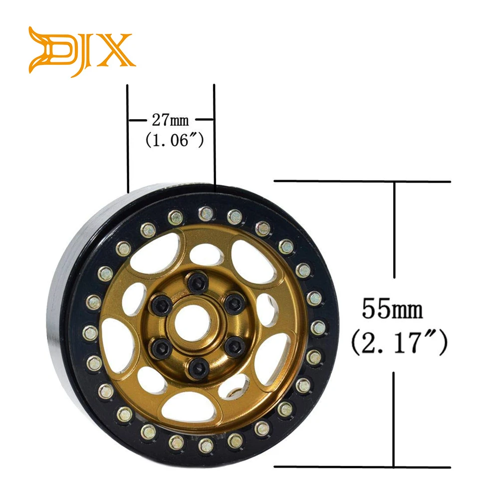 4 шт. 1 9 дюйма колесные диски Beadlock для 1/10 RC Crawler Traxxas TRX Axial SCX10 CC01 RC4WD (Бронзовый +