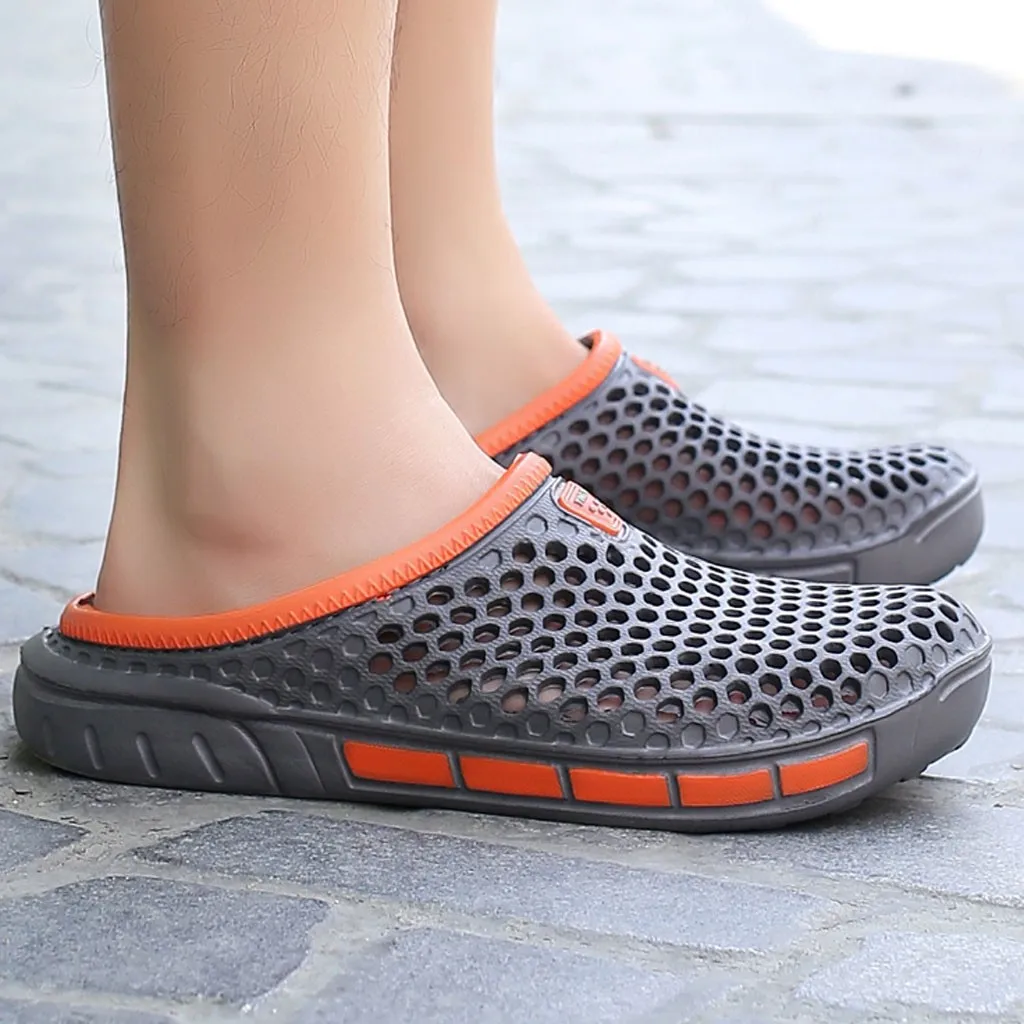 Мужские летние спортивные тапочки для дома повседневная обувь слипоны пляжная