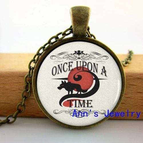 Новое ожерелье Once upon a Time Ювелирное стекло кабошон ожерелье кулон HZ1 - Окраска металла: 7