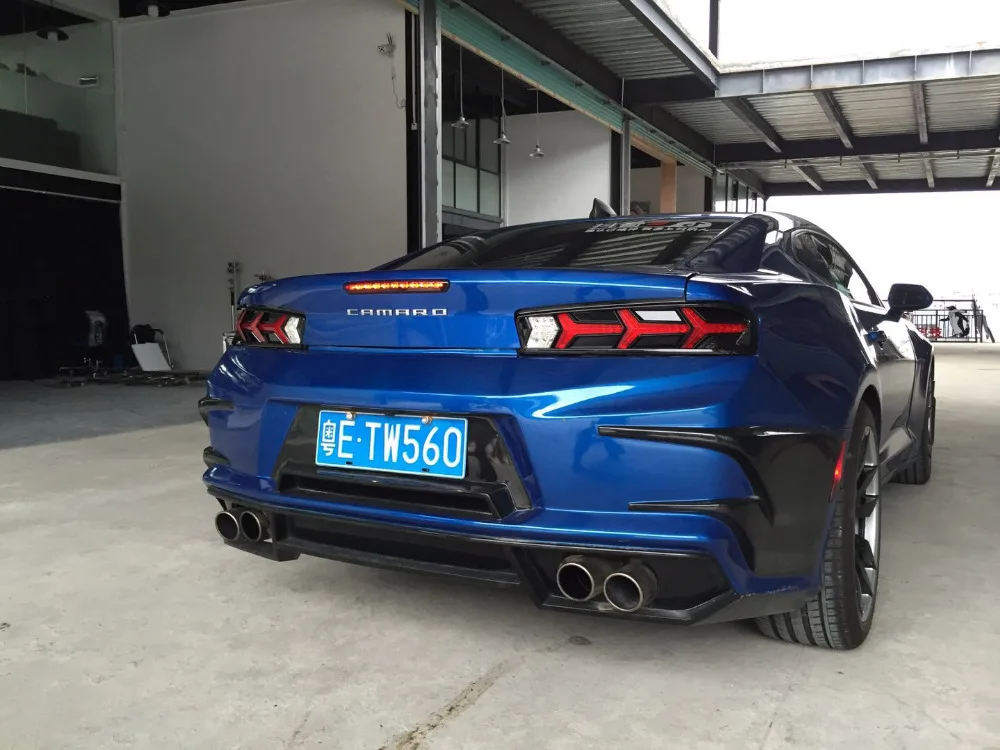 OUMIAO автомобильный Стайлинг для Chevrolet Camaro задние фонари светодиодный задний фонарь светодиодный DRL+ тормоз+ Парк+ сигнальный стоп-сигнал