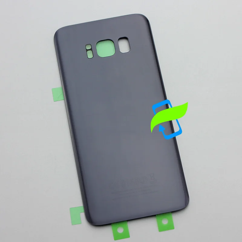 Крышка батарейного отсека для Samsung Galaxy S8 G950F Plus G955F Задняя стеклянная крышка