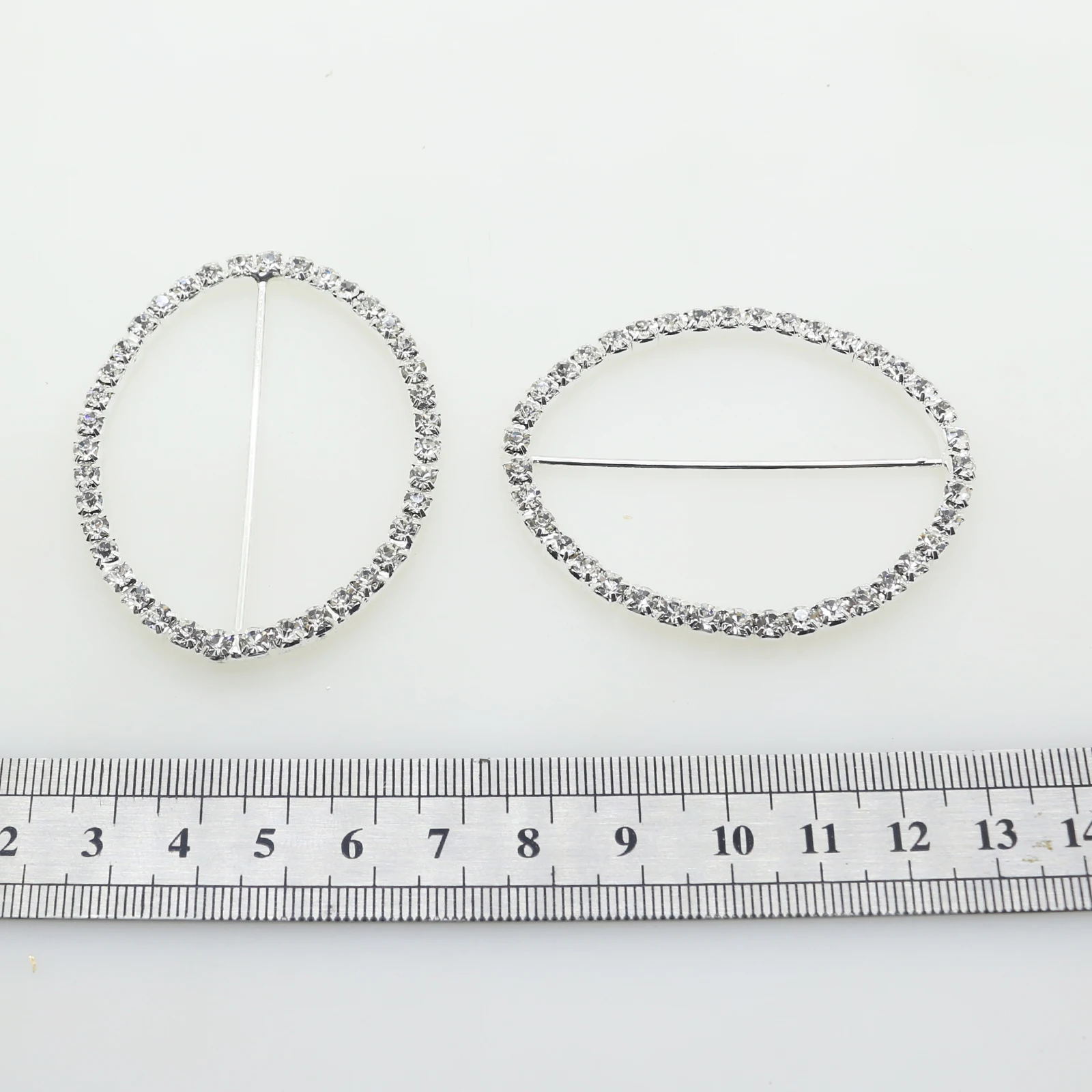 

Direct Sales 5pcs/lot 58*48MM Oval Cross Bar Rhinestone DIY New Clothing Decorative Button Craft Decoration Materials