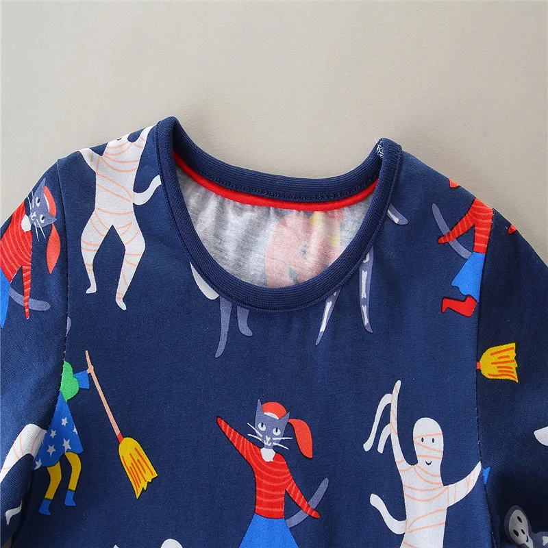 Новое поступление Детские платья для девочек подарки на Хэллоуин Хлопковое