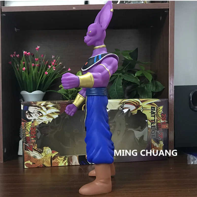 1" Dragon Ball Z боги разрушения Beerus со звуком с светодиодный свет Виниловая фигурка Коллекционная модель игрушки 40 см поле T74